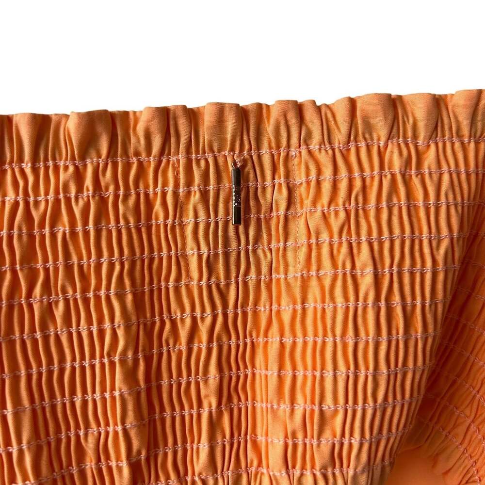 MISA LA Women's Orange Serafina Square-Neck Tie-Shoulder Maxi Dres Size L NWT - Picture 8 of 9